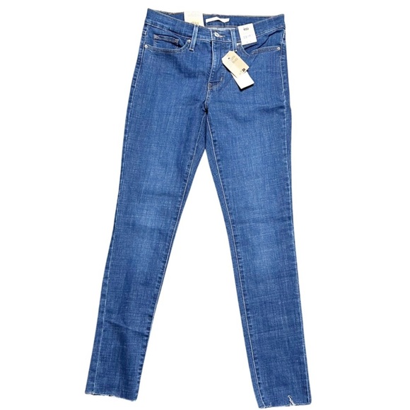 NWT Levi's Women's 721 High Rise Skinny Jeans Blue Stretch Denim Size 28 - Picture 4 of 16